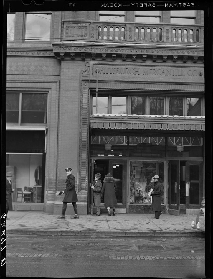 The Pittsburgh Mercantile Company store, owned by Jones and Laughlin Steel, Aliquippa, Pennsylvania